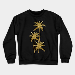 Gold Palm trees Crewneck Sweatshirt